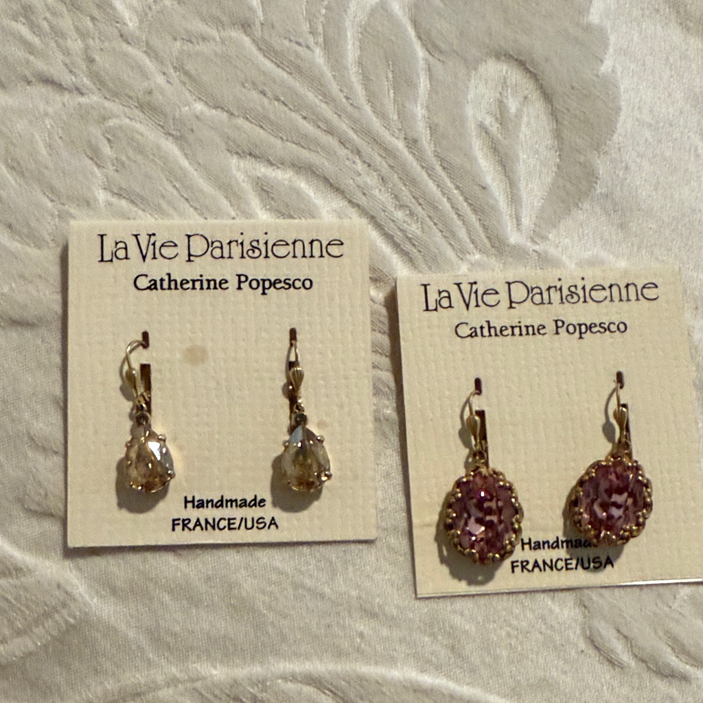 Pair Of Catherine Popesco Earrings 1 1/2”